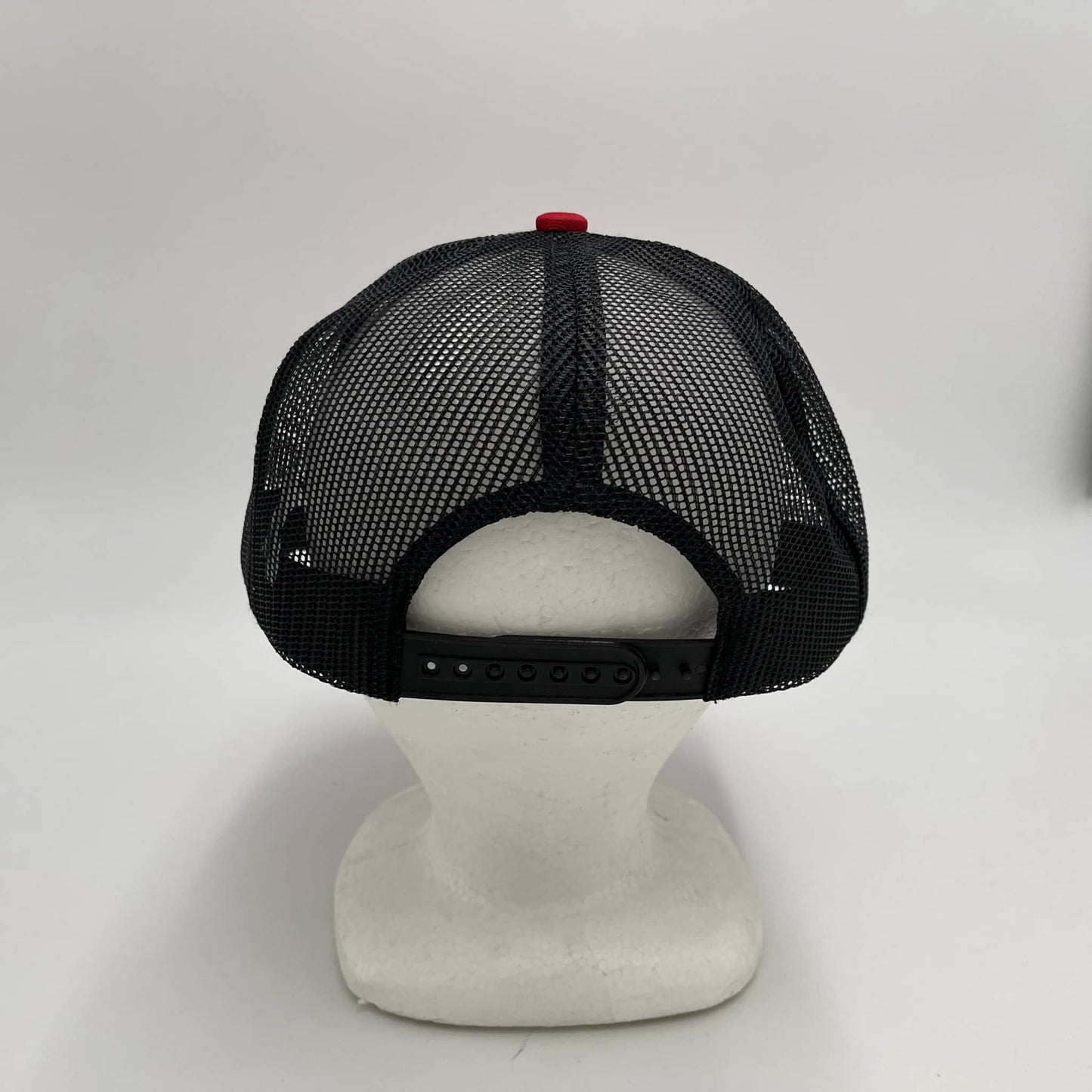 Plain Flat 6P Mesh Trucker Red and Black Mesh 12 pack CF6M1854 Cap Hat