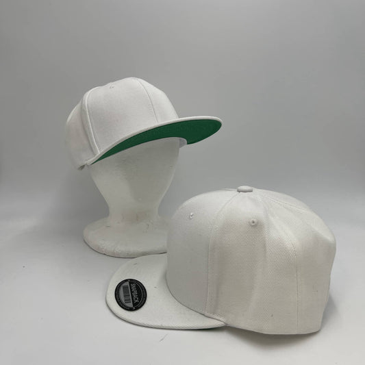 Plain UG Sandwich Velcro White-Under Green Bill 12 pack PCVG304 Cap Hat