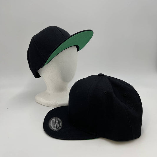 Plain UG Sandwich Velcro Black-Under Green Bill 12 pack PCVG303 Cap Hat