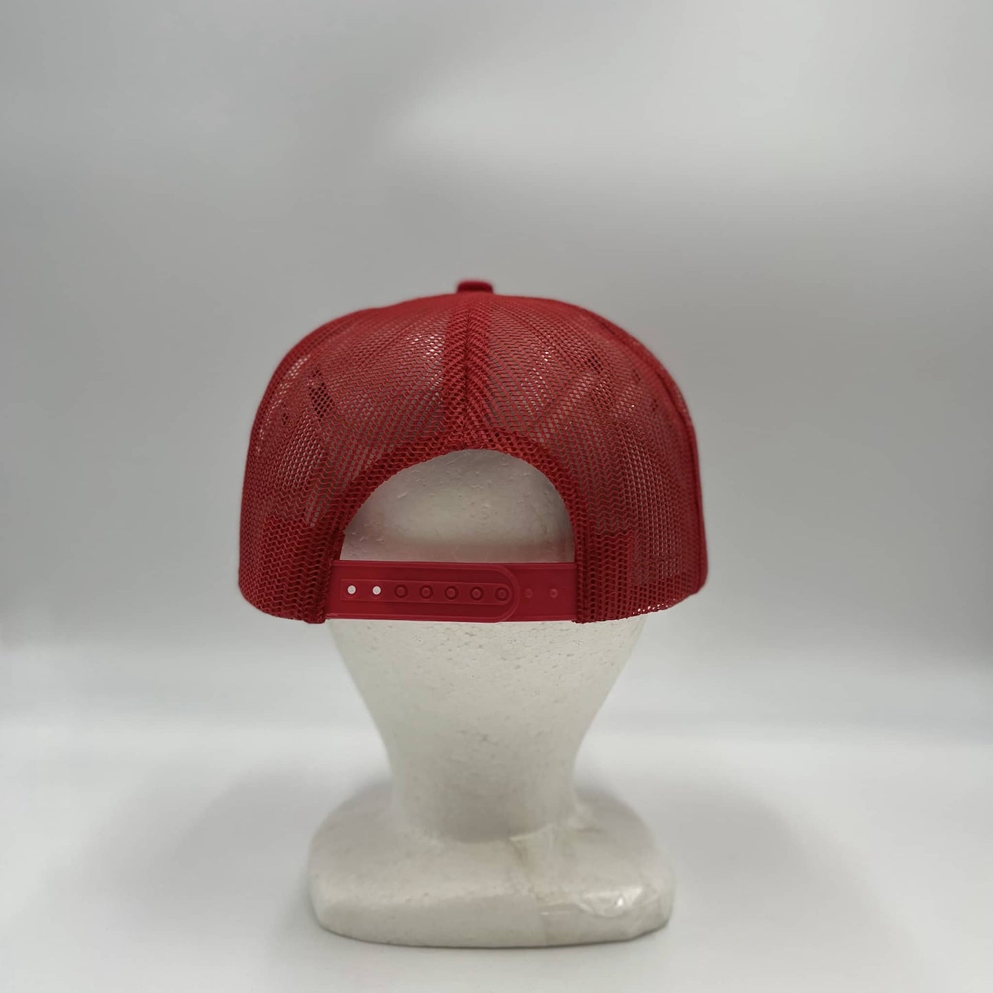 Plain Flat 6P Mesh Trucker Red and Red Mesh 12-pck CF6M1870 Cap Hat