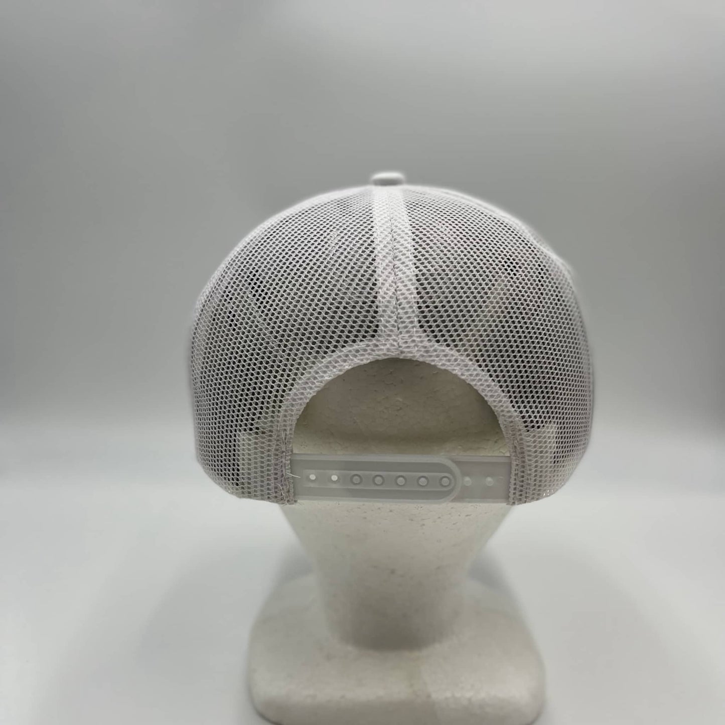 Plain Flat 5P Mesh Trucker White and White 12-pck CF5M1221 Cap Hat
