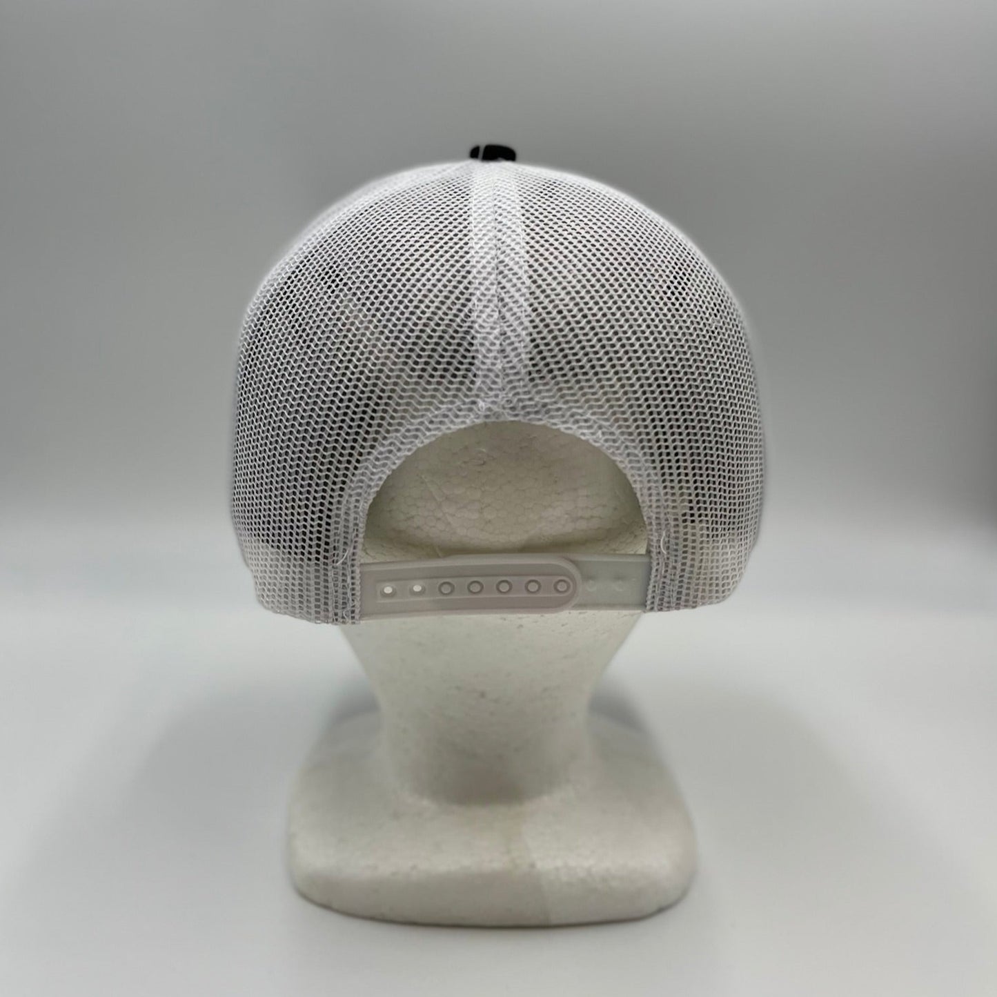 Plain Flat 5P Mesh Trucker Dark Gray and White Mesh 12-pck CF5M1214 Cap Hat