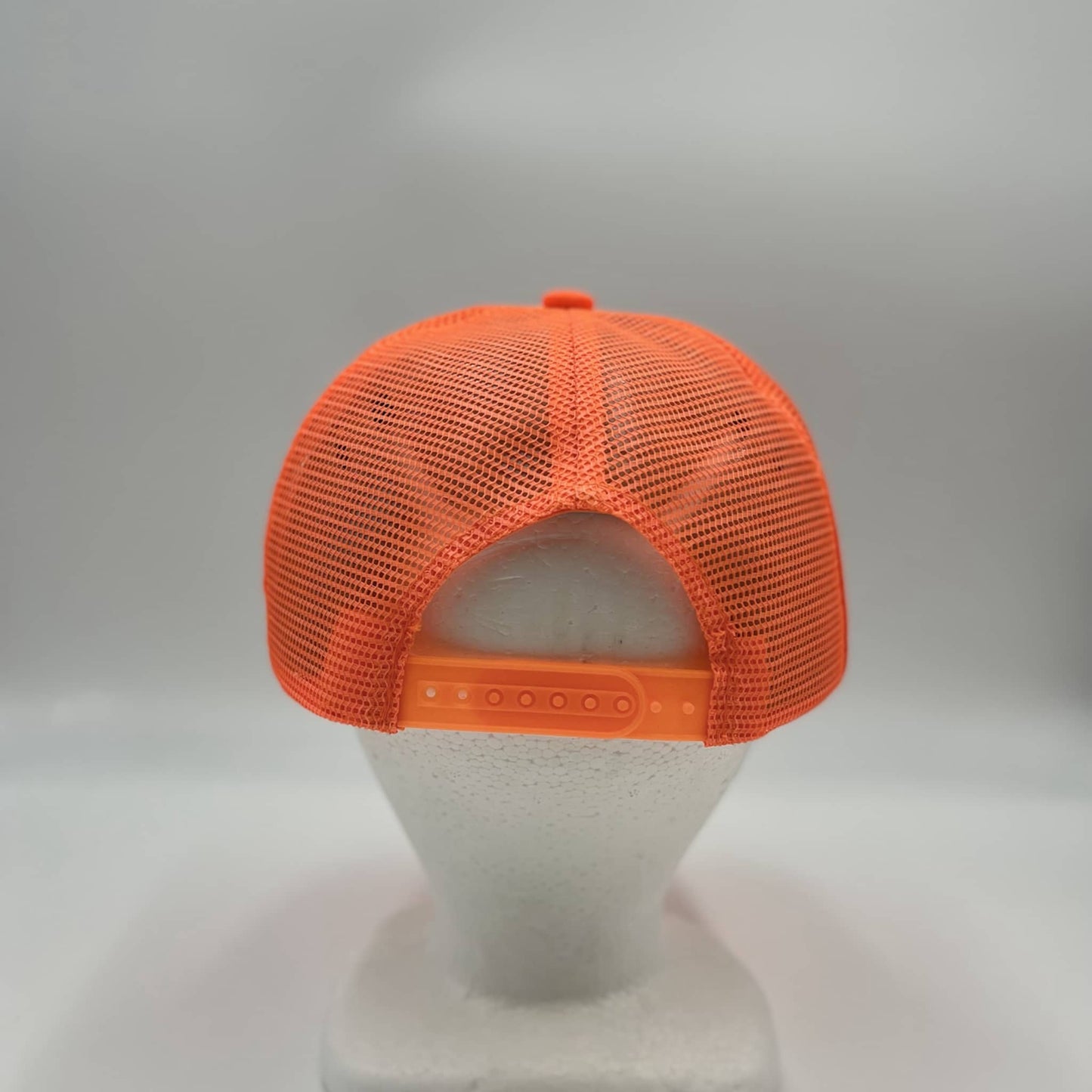 Plain TwoTone Sponge Trucker White Face Orange Lid and Orange Mesh 12-pck STMTT06 Cap Hat