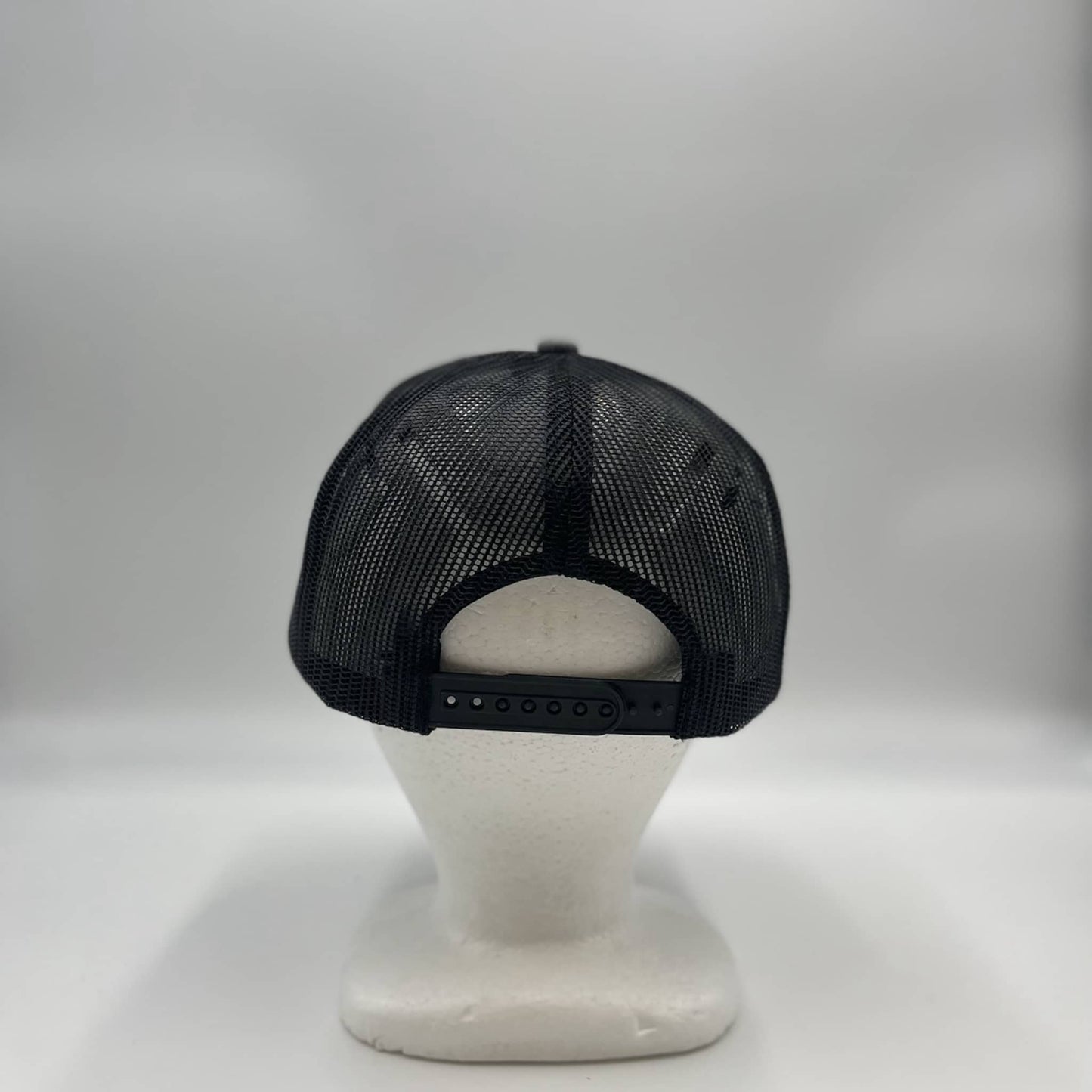 Plain Flat 5P Mesh Trucker Textured Dark Gray and Black Mesh 12-pck CF5M1202 Cap Hat