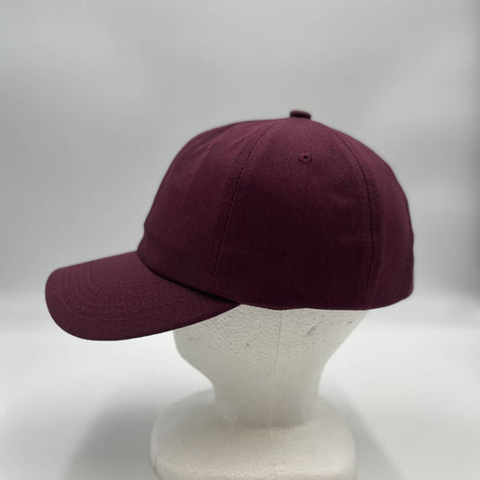 Plain Cotton Cap Burgandy 12-pck CCW0806 Cap Hat