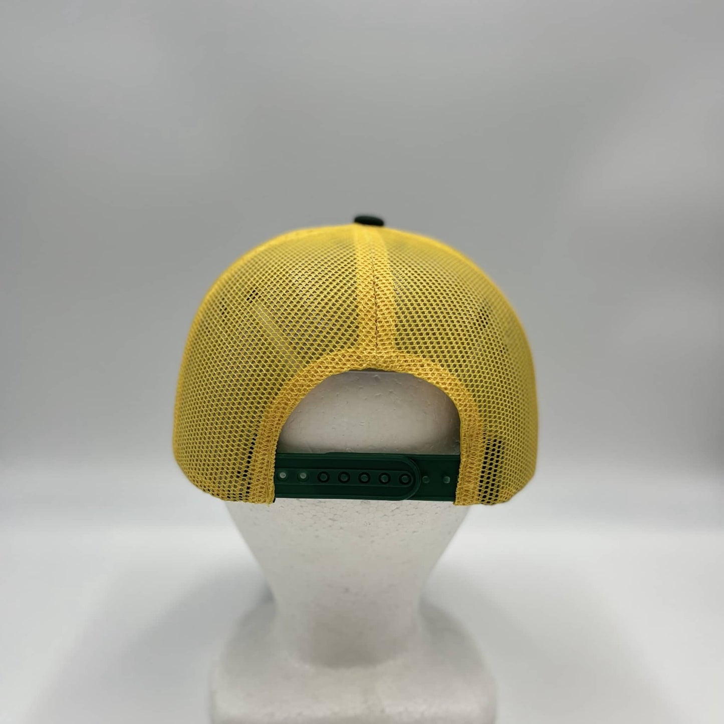 Plain Mesh Velcro Green and Yellow Mesh 12 PACK CTM1128 Cap Hat