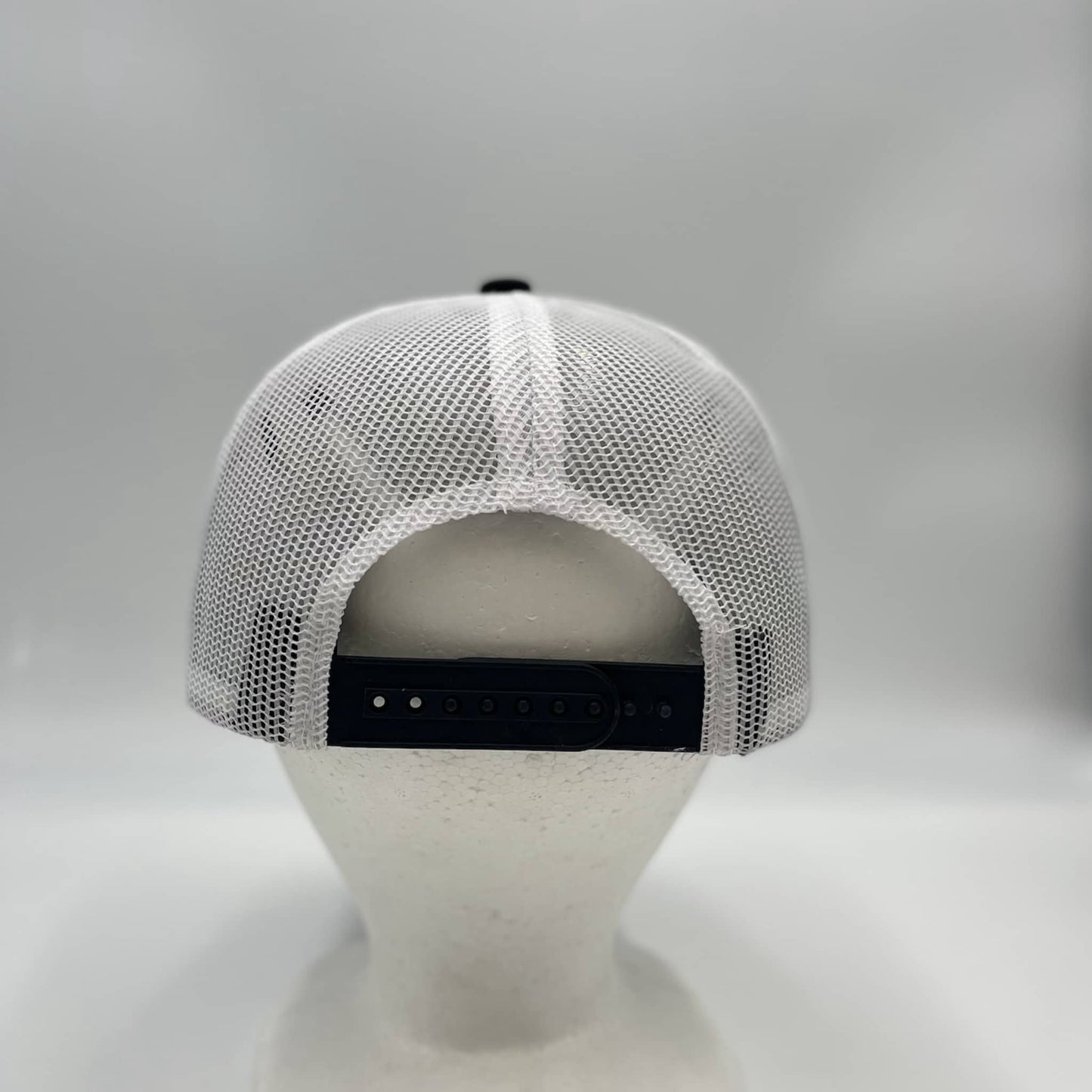 Plain Mesh Velcro Black and White Mesh 12-pack CTM1136 Cap Hat