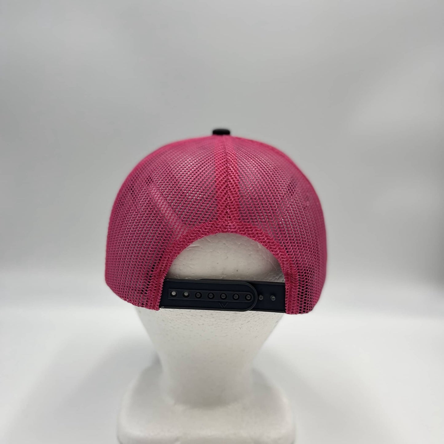 Plain Mesh Velcro Dark Gray and Fusia Mesh 12-pack CTM1137 Cap Hat