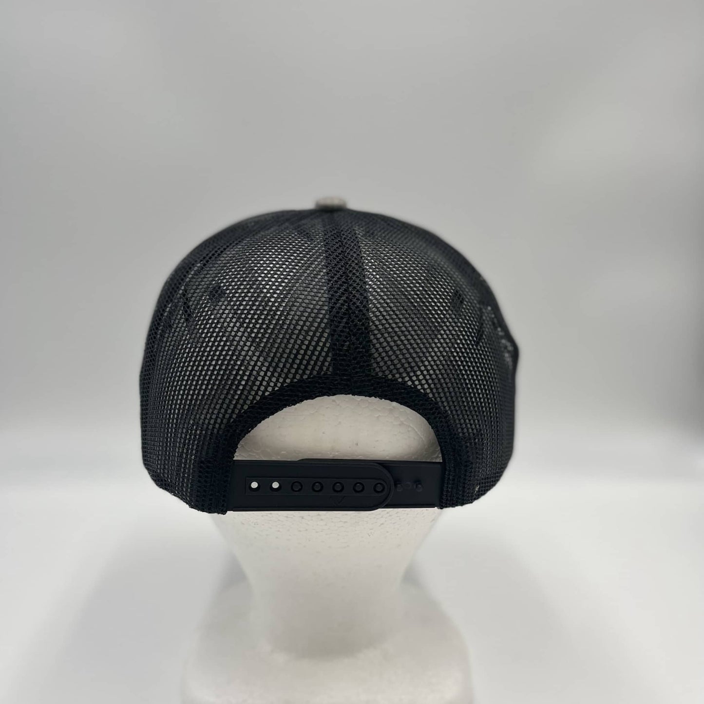 Plain 7 Panel Trucker Gray and Black Mesh 12 pack NS7TM11 Cap Hat