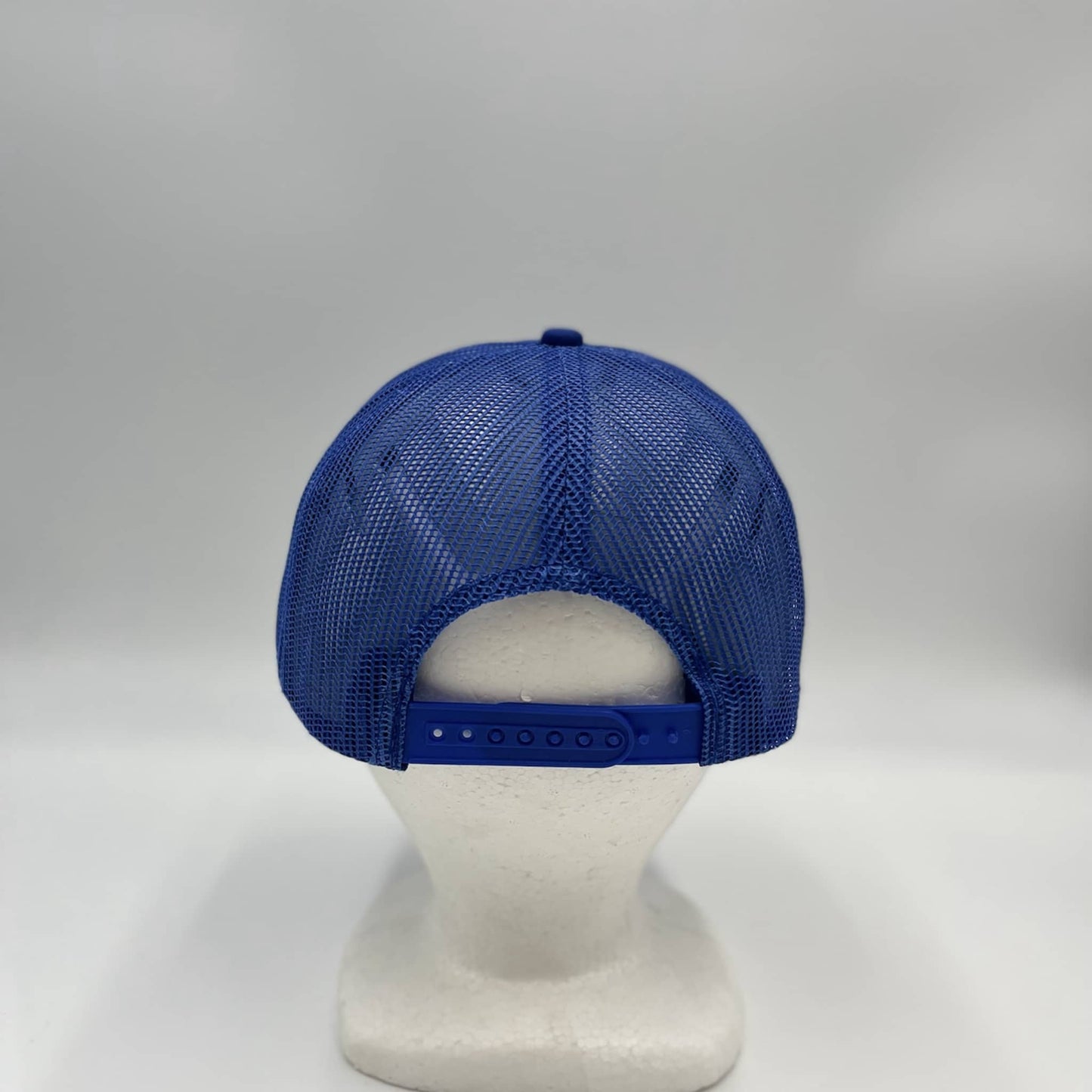 Plain Flat 6P Mesh Trucker Blue and Blue Mesh 12 pack CF6M1850 Cap Hat