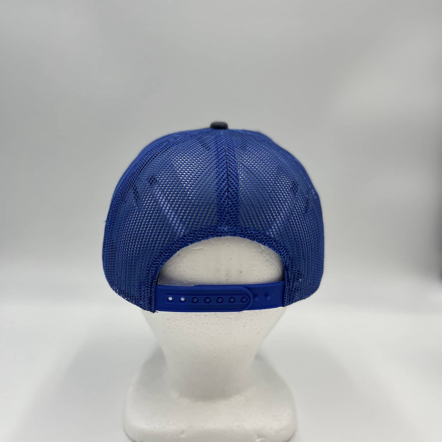 Plain Flat 6P Mesh Trucker Dark Gray and Blue Mesh 12 pack 12 pack CF6M1846 Cap Hat