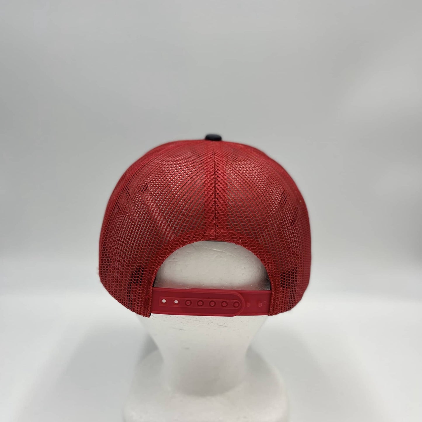 Plain Flat 6P Mesh Trucker Dark Gray and Red Net 12 pack CF6M1841 Cap Hat