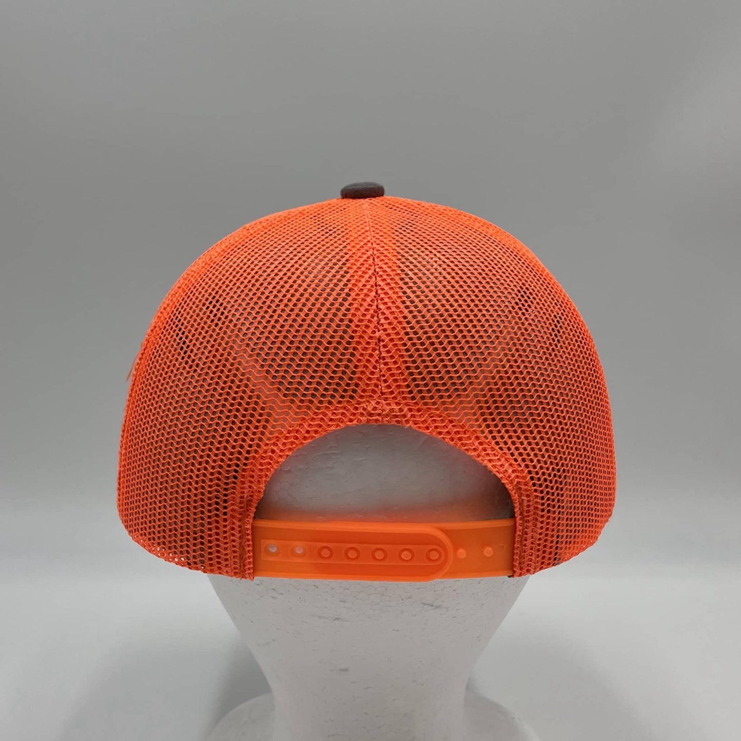 Plain Flat 6P Mesh Trucker Texture light gray and Orange Mesh 12 PACK CF6M1834 Cap Hat
