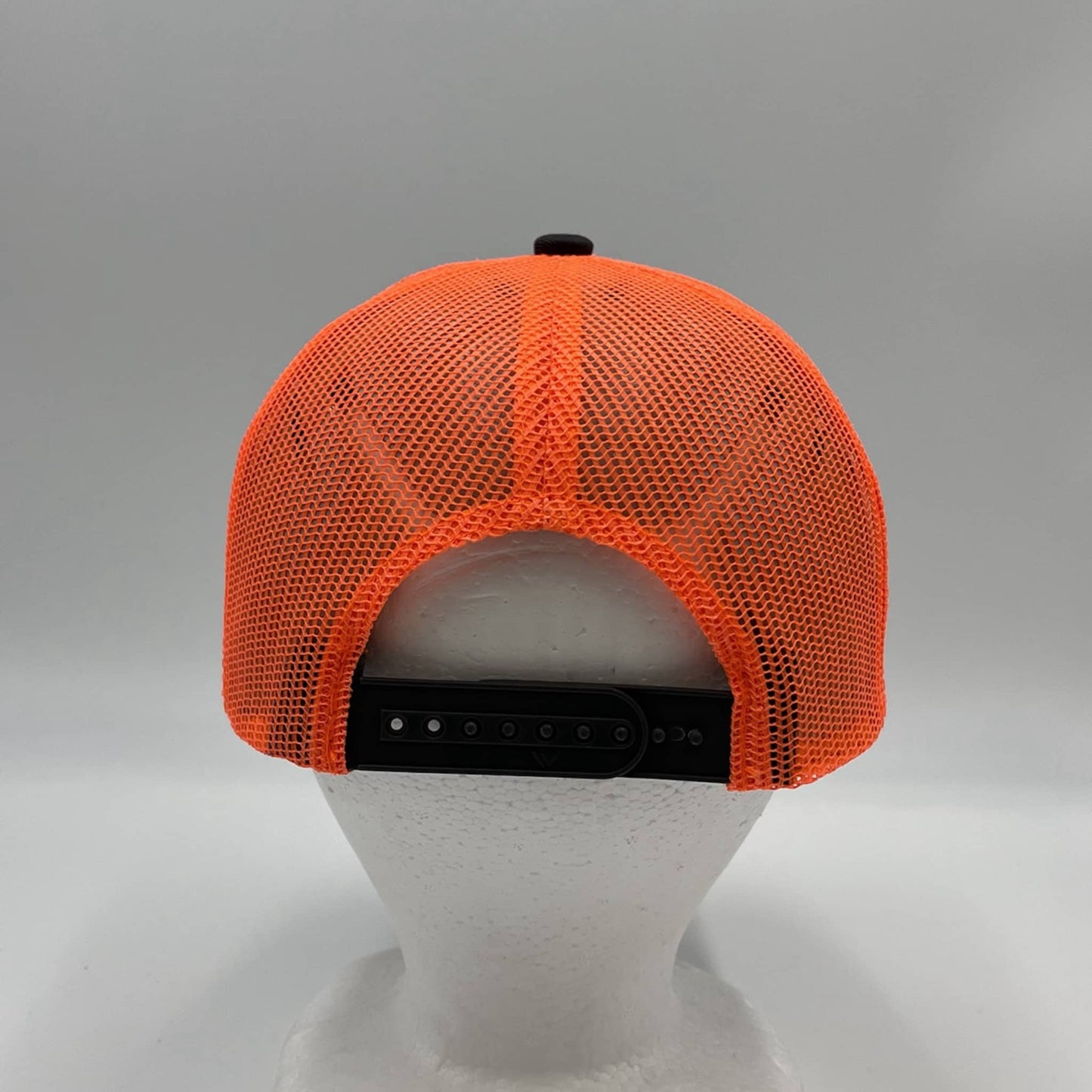 Plain Curve 6 Panel Trucker Gray and Orange Mesh 12 pack CTM1111 Cap Hat