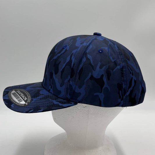 CAMO 6 Panel New Trucker Blue Camo 12 pack NS6TMC10 Cap Hat