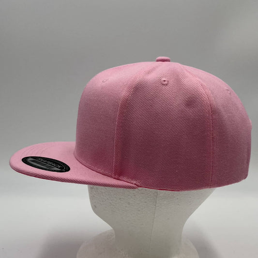 Plain Poly Snapback Baby Pink 12 pack PFS0501 Cap Hat