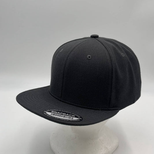 Plain Poly Snapback Dark Gray 12 pack PFS0507 Cap Hat