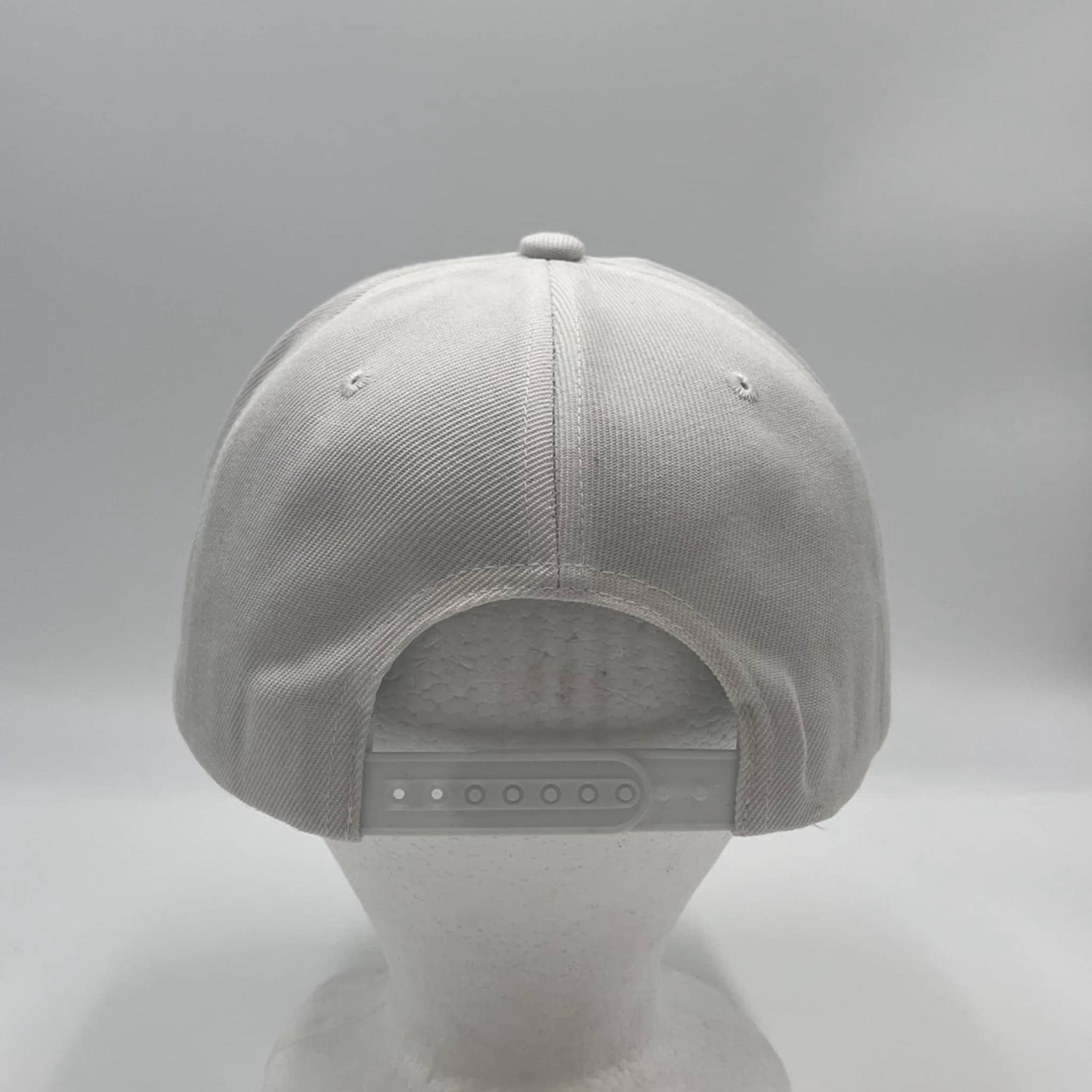 Plain Poly Snapback White 12 pack PFS0515 Cap Hat