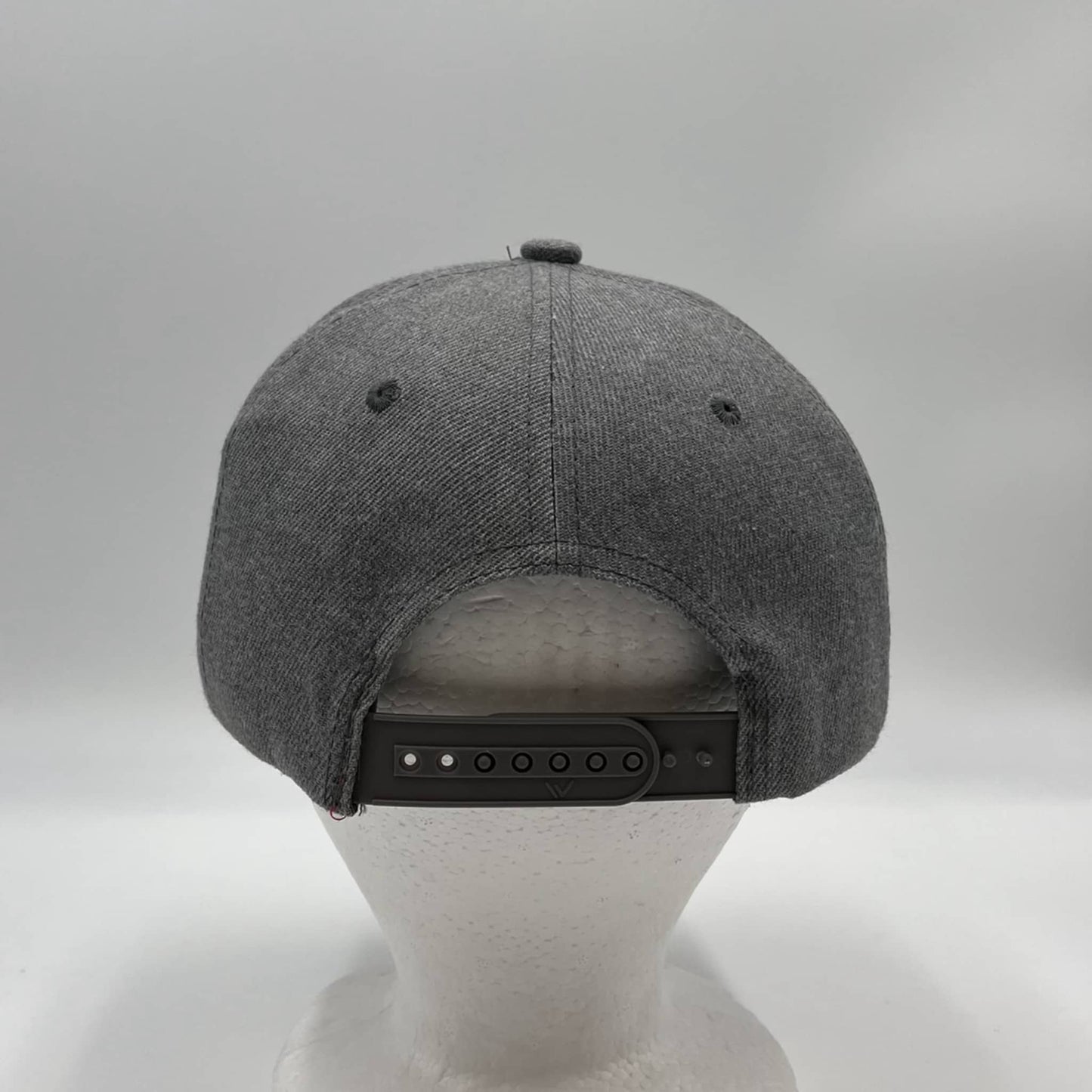 Plain Poly Snapback Textured Darkest Gray 12 pack PFS0564 Cap Hat