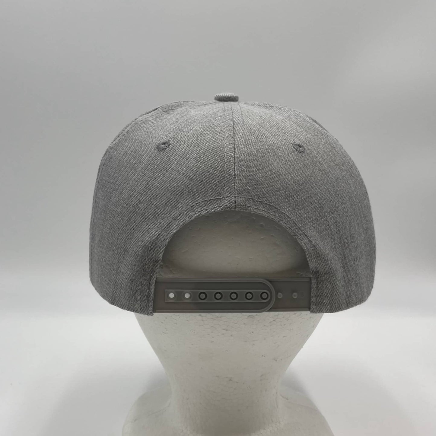 Plain Poly Snapback Texture Light Gray 12 pack PFS0514 Cap Hat