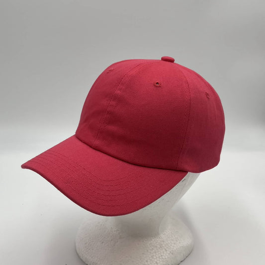 Plain Cotton Cap Coral Pink 12-pck CCW0817 Cap Hat