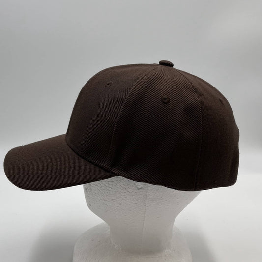 Plain Sandwich Velcro Brown and Brown Eyelets 12 pack PCV0303 Cap Hat