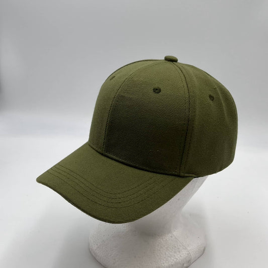 Plain Sandwich Velcro Olive and Olive Eyelets 12 pack PCV0103 Cap Hat