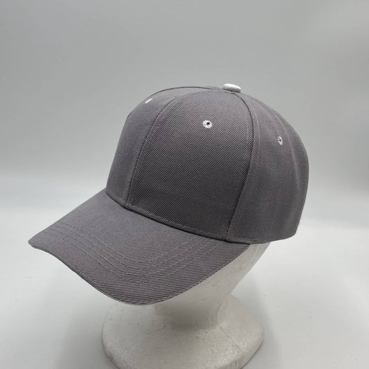 Plain Sandwich Velcro Gray and White Eyelets 12 pack PCV0347 Cap Hat