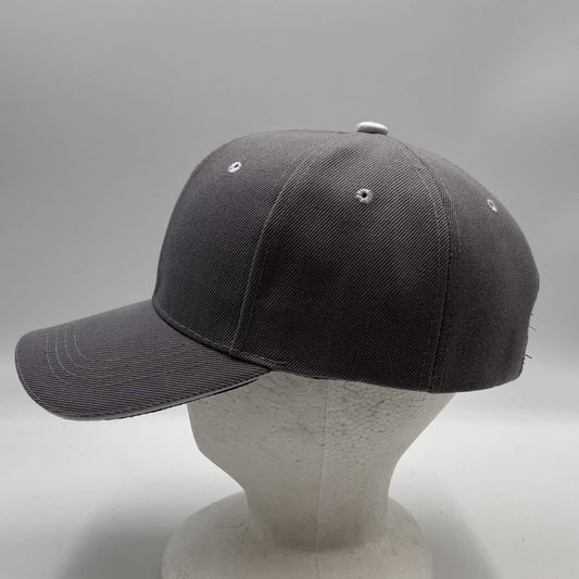 Plain Sandwich Velcro Gray and White Eyelets 12 pack PCV0347 Cap Hat