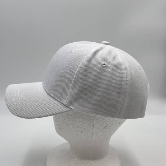 Plain Sandwich Velcro White 12 pack PCV0104 Cap Hat