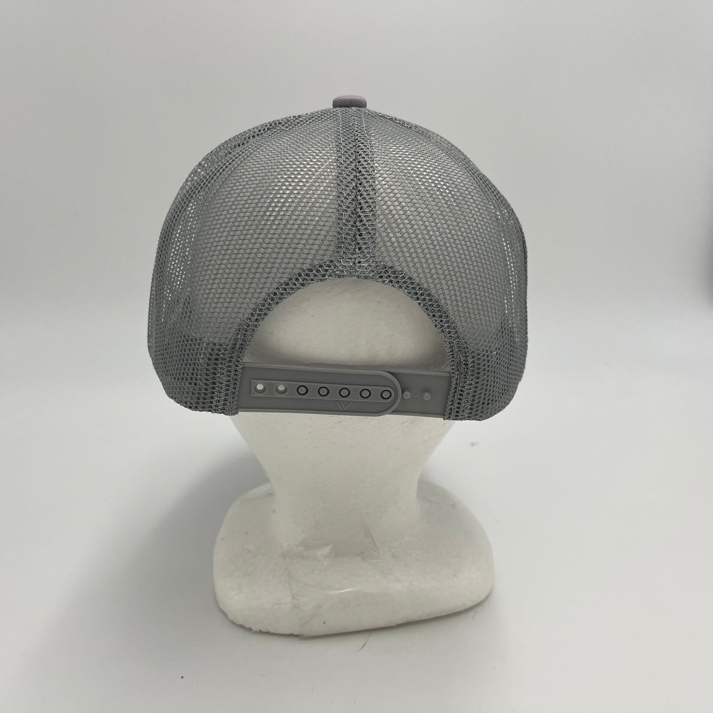 Plain Mesh Velcro Light Gray and Light Gray Mesh 12 pack CTM1116 Cap Hat