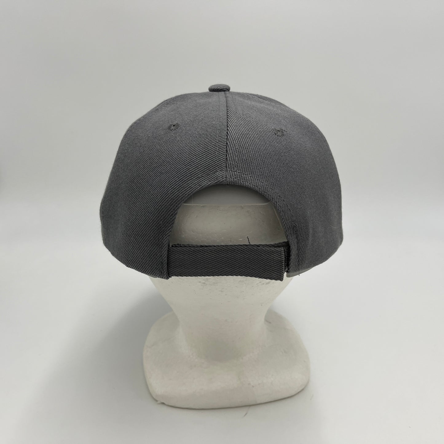Plain Velcro Gray 12 pack PCV0101 Cap Hat
