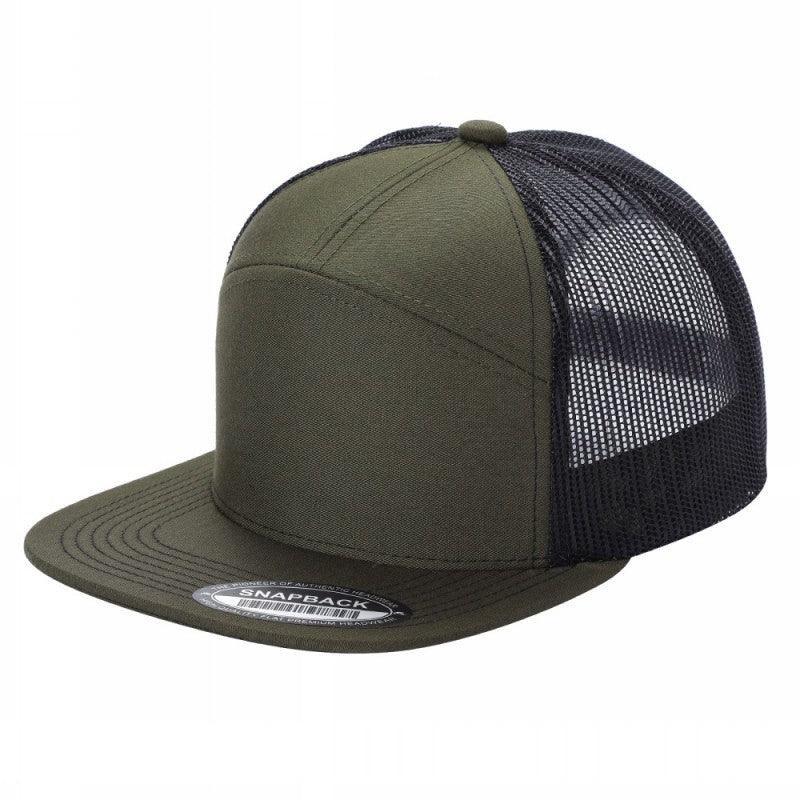 7FTM - 7 Panel Flat Bill Trucker Cap
