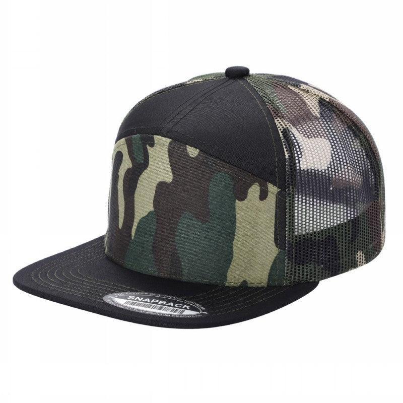 7FTM - 7 Panel Flat Bill Trucker Cap