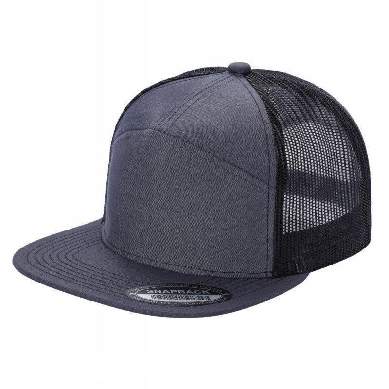 7FTM - 7 Panel Flat Bill Trucker Cap