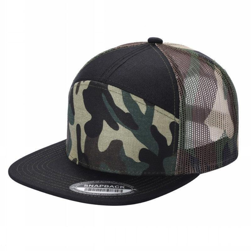 7FTM - 7 Panel Flat Bill Trucker Cap