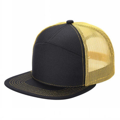 7FTM - 7 Panel Flat Bill Trucker Cap