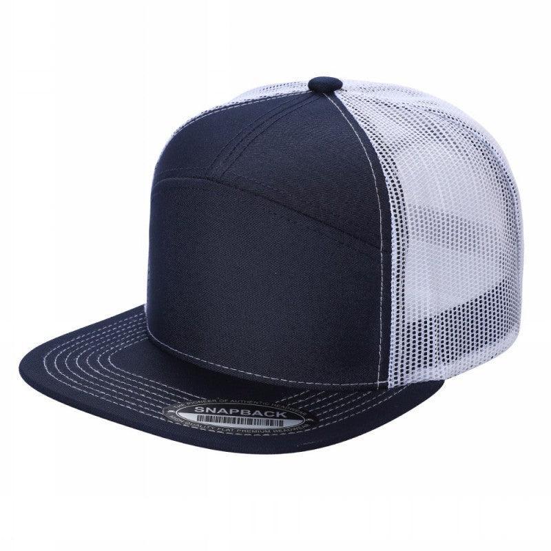7FTM - 7 Panel Flat Bill Trucker Cap