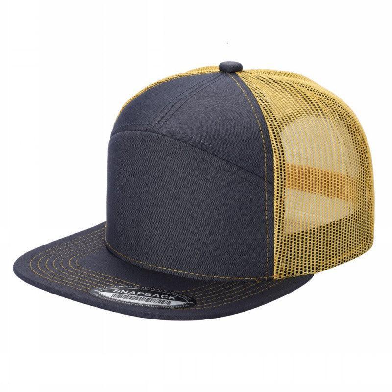 7FTM - 7 Panel Flat Bill Trucker Cap