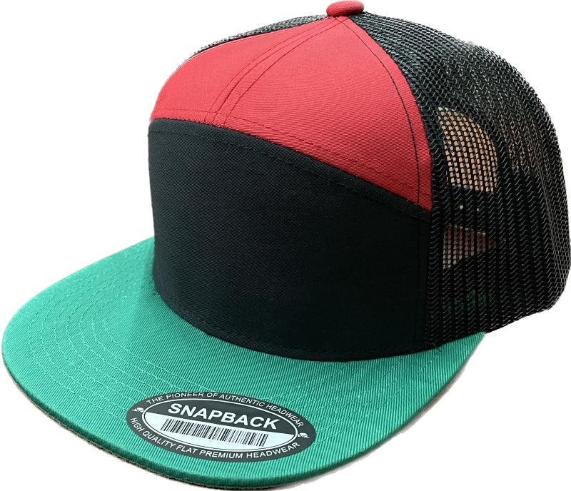 7FTM - 7 Panel Flat Bill Trucker Cap