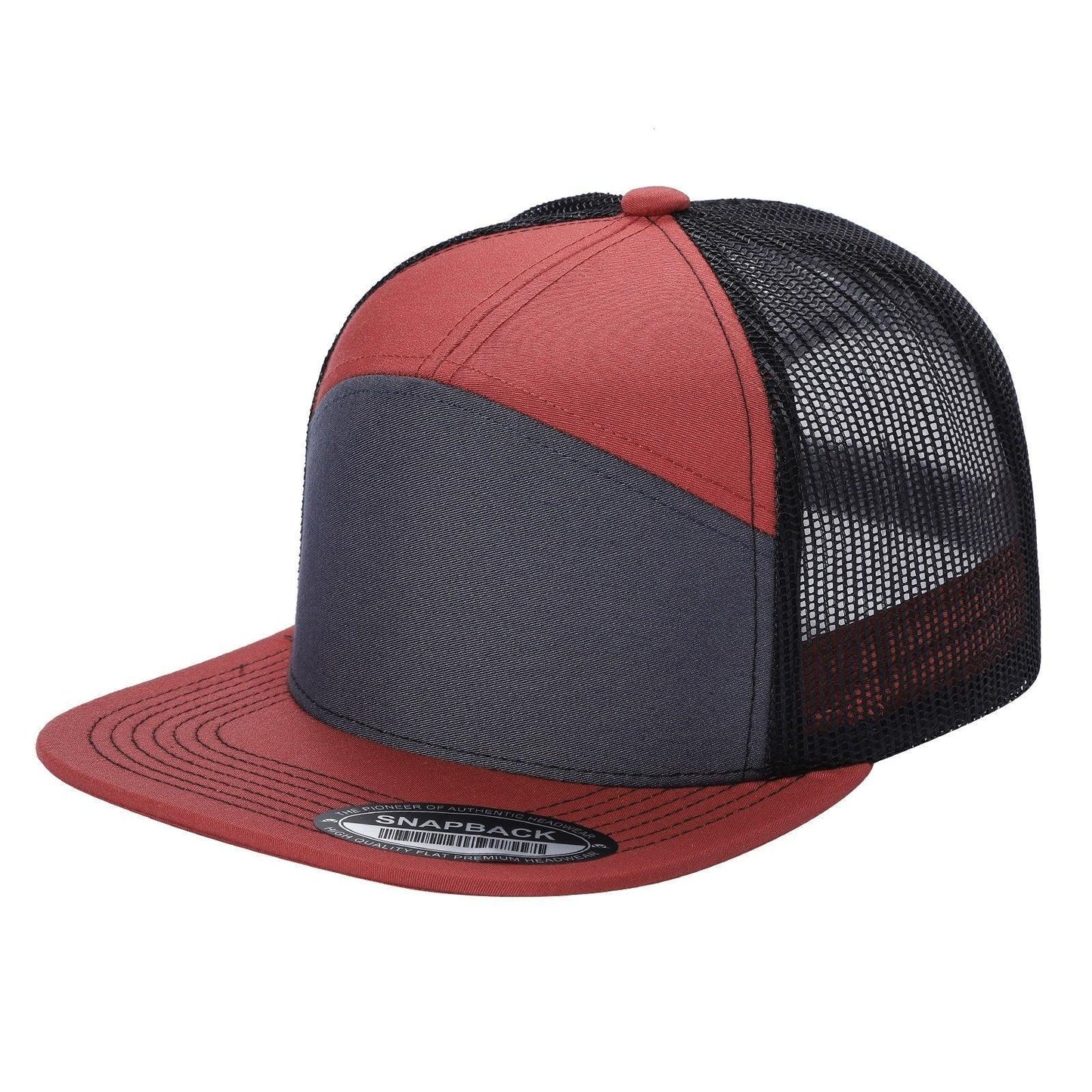 7FTM - 7 Panel Flat Bill Trucker Cap