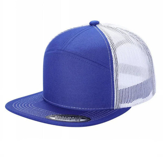 7FTM - 7 Panel Flat Bill Trucker Cap