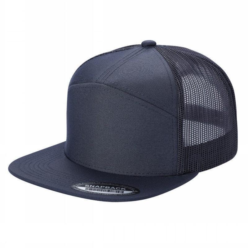 7FTM - 7 Panel Flat Bill Trucker Cap