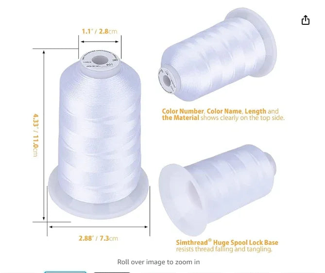 Polyester Thread [F-J] / Dozen