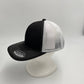 Plain Flat 6P Mesh Trucker Black and White Mesh 12 pack CF6M1822 Cap Hat