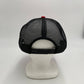 Plain Flat 6P Mesh Trucker Red and Black Mesh 12 pack CF6M1854 Cap Hat