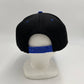 Plain Poly Snapback Black and Blue Eyelets/Bill 12 pack PFS0549 Cap Hat