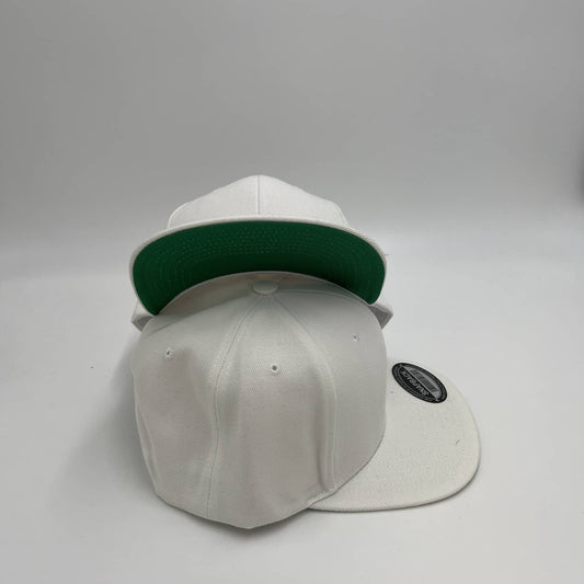 Alpha Omega Cap Plain UG Sandwich Velcro White-Under Green Bill 12 pack PCVG304 Cap Hat