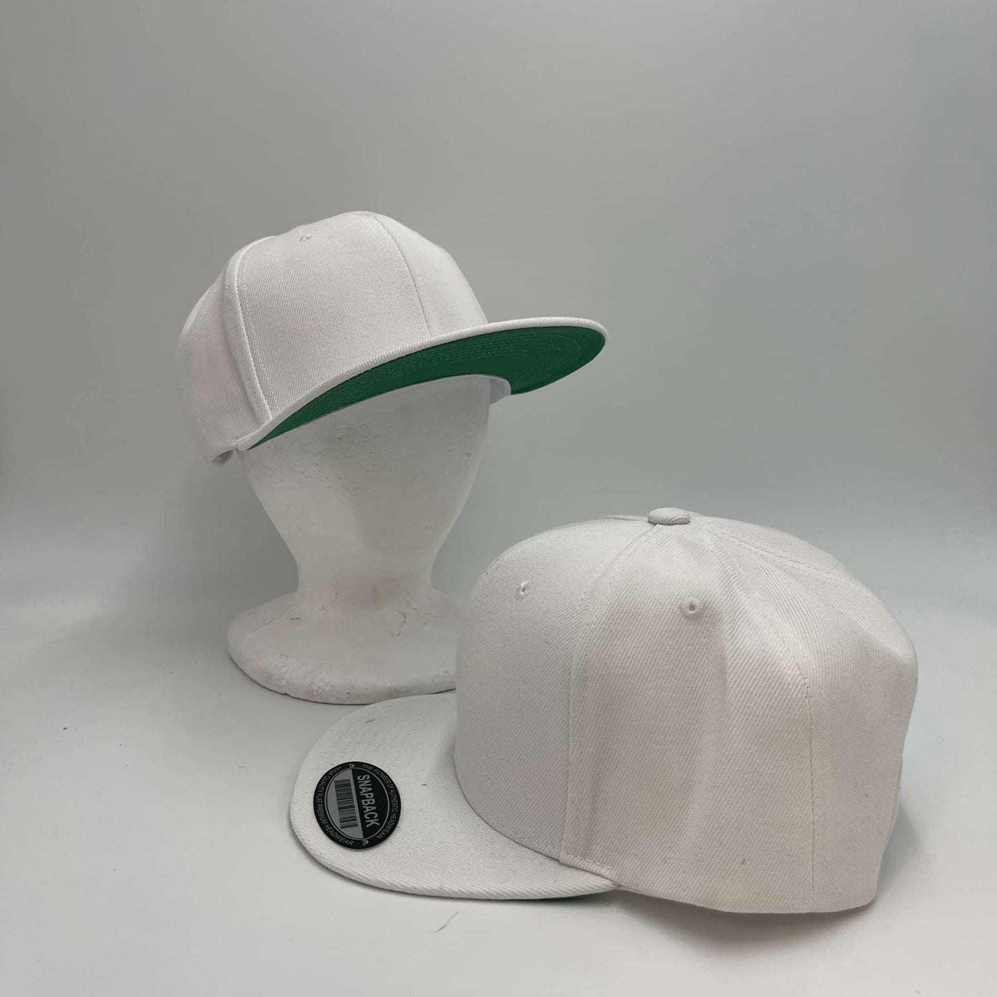 Plain UG Sandwich Velcro White-Under Green Bill 12 pack PCVG304 Cap Hat