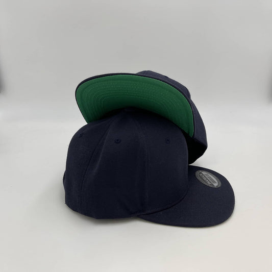 Alpha Omega Cap Plain UG Sandwich Velcro Navy Blue-Under Green Bill 12 pack PCVG301 Cap Hat